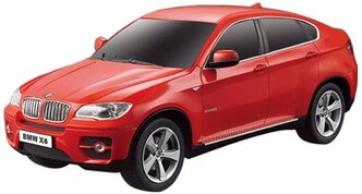 Легковой автомобиль Rastar BMW X6 31700, 1:24, 20 см, красный