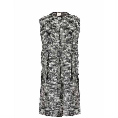 фото Жилет nude, средняя длина, размер 40, серый