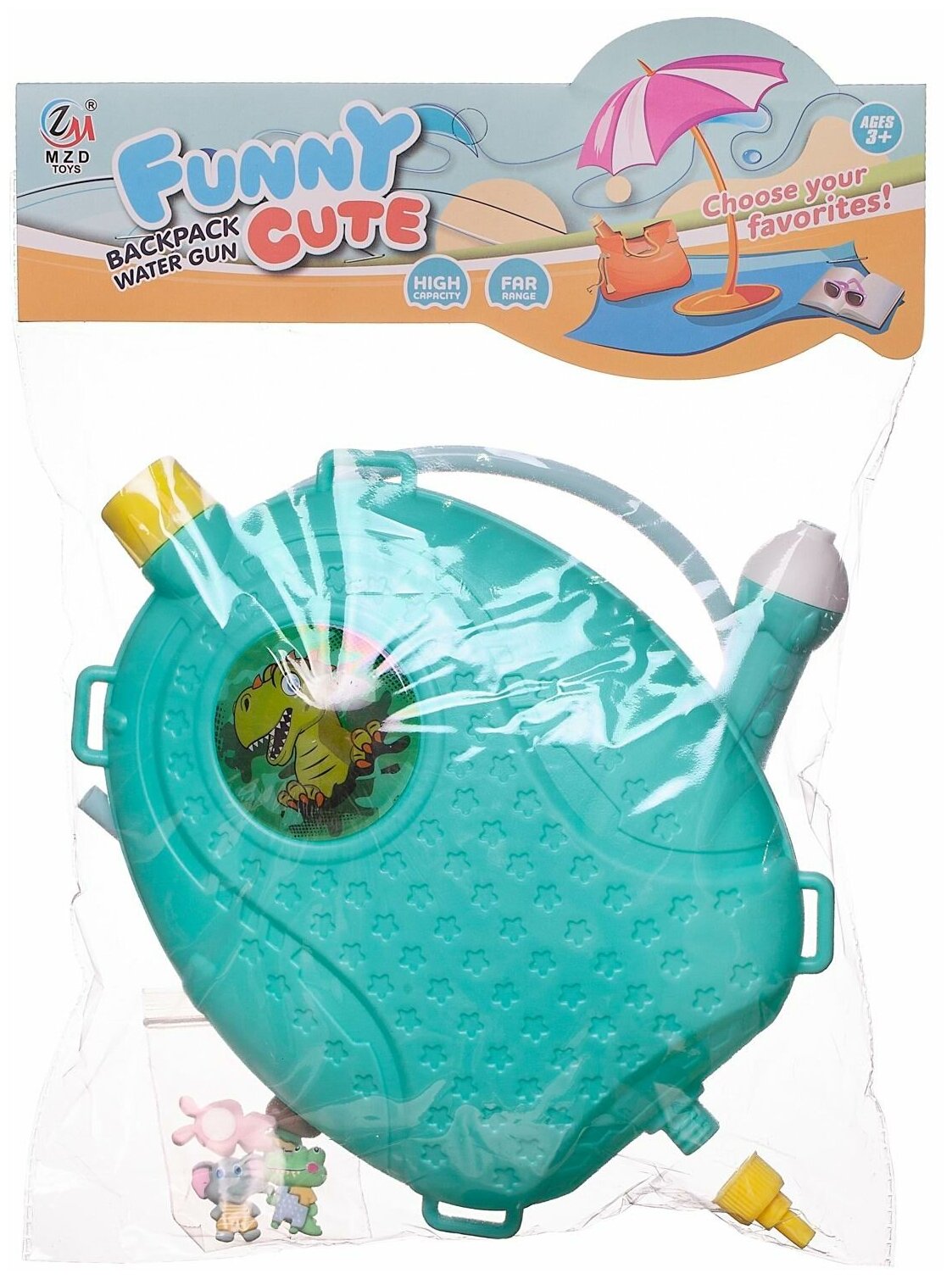 Игрушка Junfa Бластер водный с рюкзачком-резервуаром Животные покоряют космос Junfa Toys Ltd - фото №4