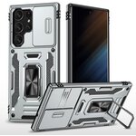 Чехол Safe Case с кольцом и защитой камеры для Samsung Galaxy S23 Ultra серый - изображение