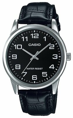 Наручные часы CASIO Collection MTP-V001L-1B, черный, серебряный