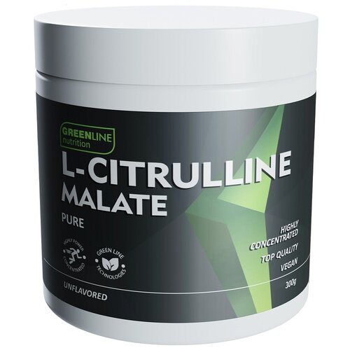Green Line Nutrition Цитруллин малат 300 гр Citrulline Malate Цитрулин (Green Line Nutrition)