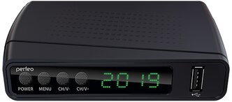 Perfeo Цифровые ТВ приставки DVB-T2 C приставка "STREAM" для цифр.TV, Wi-Fi, IPTV, HDMI, 2 USB, DolbyDigital, пульт ДУ PF A4351
