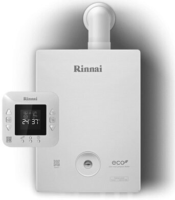 Газовый настенный двухконтурный котел RINNAI BR-RE30 291 кВт + WI-FI пульт WF-100W |Под Европейский дымоход Ø 60/100