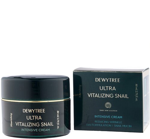 Dewytree крем для лица Интенсивный с экстрактом секрета улитки Ultra Vitalizing Snail Intense Cream, 80 мл