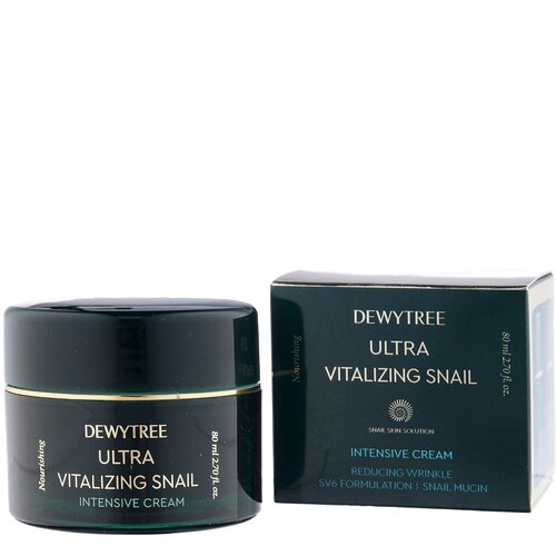 Dewytree крем для лица Интенсивный с экстрактом секрета улитки Ultra Vitalizing Snail Intense Cream, 80 мл dewytree крем для рук dewytree ultra vitalizing с экстрактом секрета улитки 50 мл