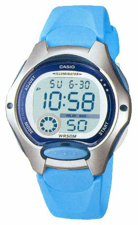 Наручные часы CASIO LW-200-2B, серебряный, белый