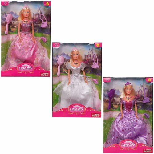 Кукла Defa Lucy Принцесса, с аксессуарами, 3 вида в коллекции игровой набор кукла lucy доктор 3 вида в коллекции 1 шт