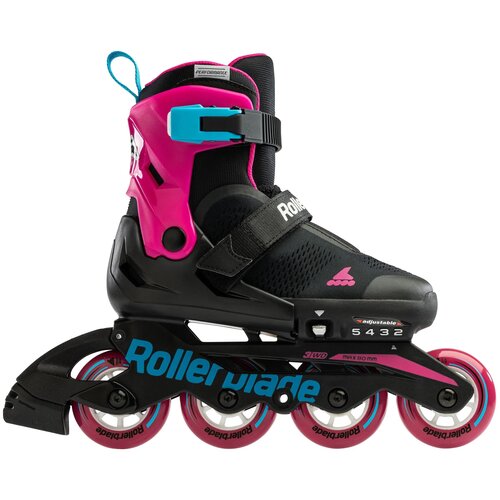 фото Детские роликовые коньки rollerblade microblade free black/pink 2023 (33-36,5)