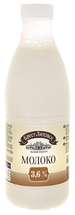 Молоко Брест-Литовск ультрапастеризованное 3.6%, 1 л