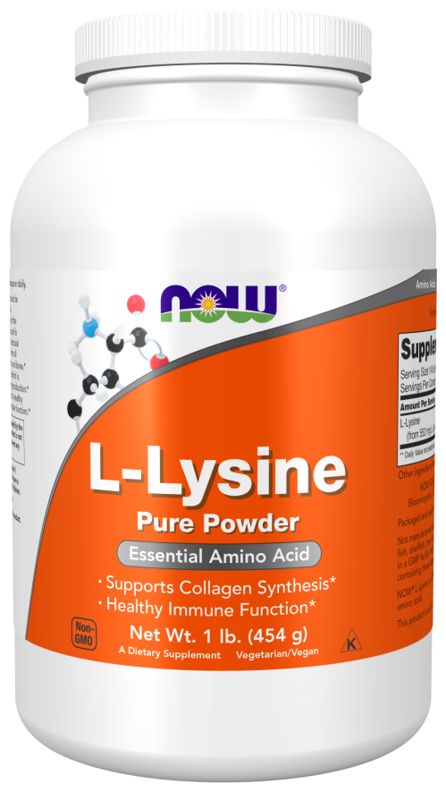 NOW L-Lysine Powder (L-лизин порошок) 454 г