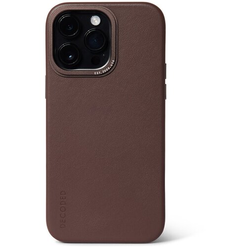 Чехол Decoded Leather Back Cover Brown для iPhone 14 Pro, кожа, коричневый