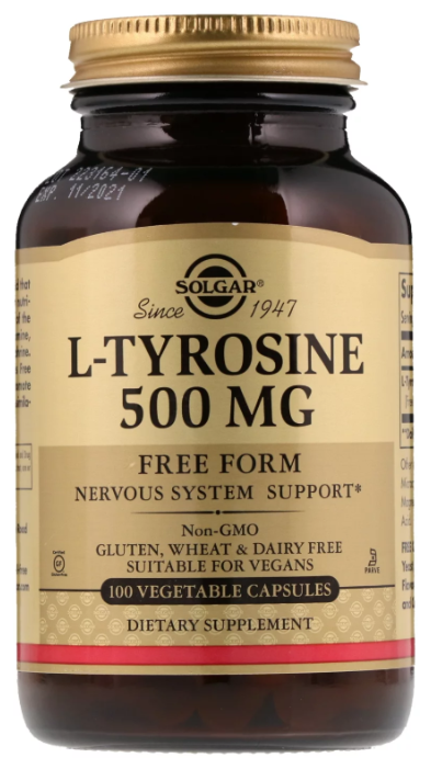 Solgar L-Tyrosine 500 mg 100 капсул