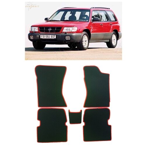 Subaru Forester I SF правый руль 1997 - 2002 коврики EVA Smart Комплект в салон 2856₽