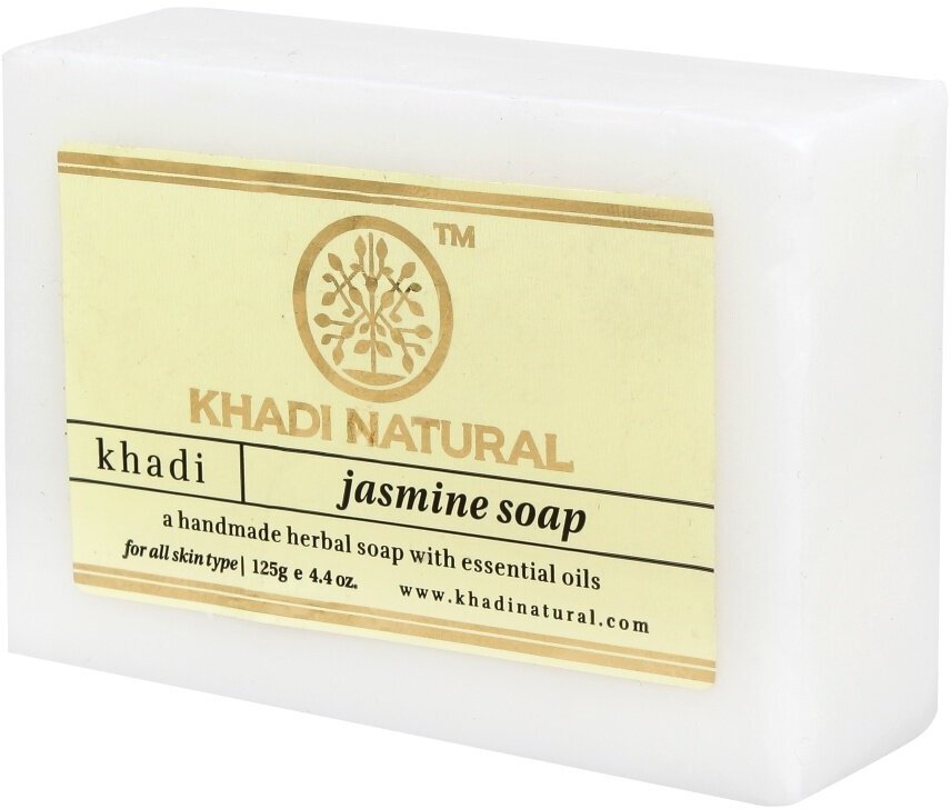 Мыло ручной работы Кхади, Жасмин, Khadi Natural Soap, Индия, 125гр