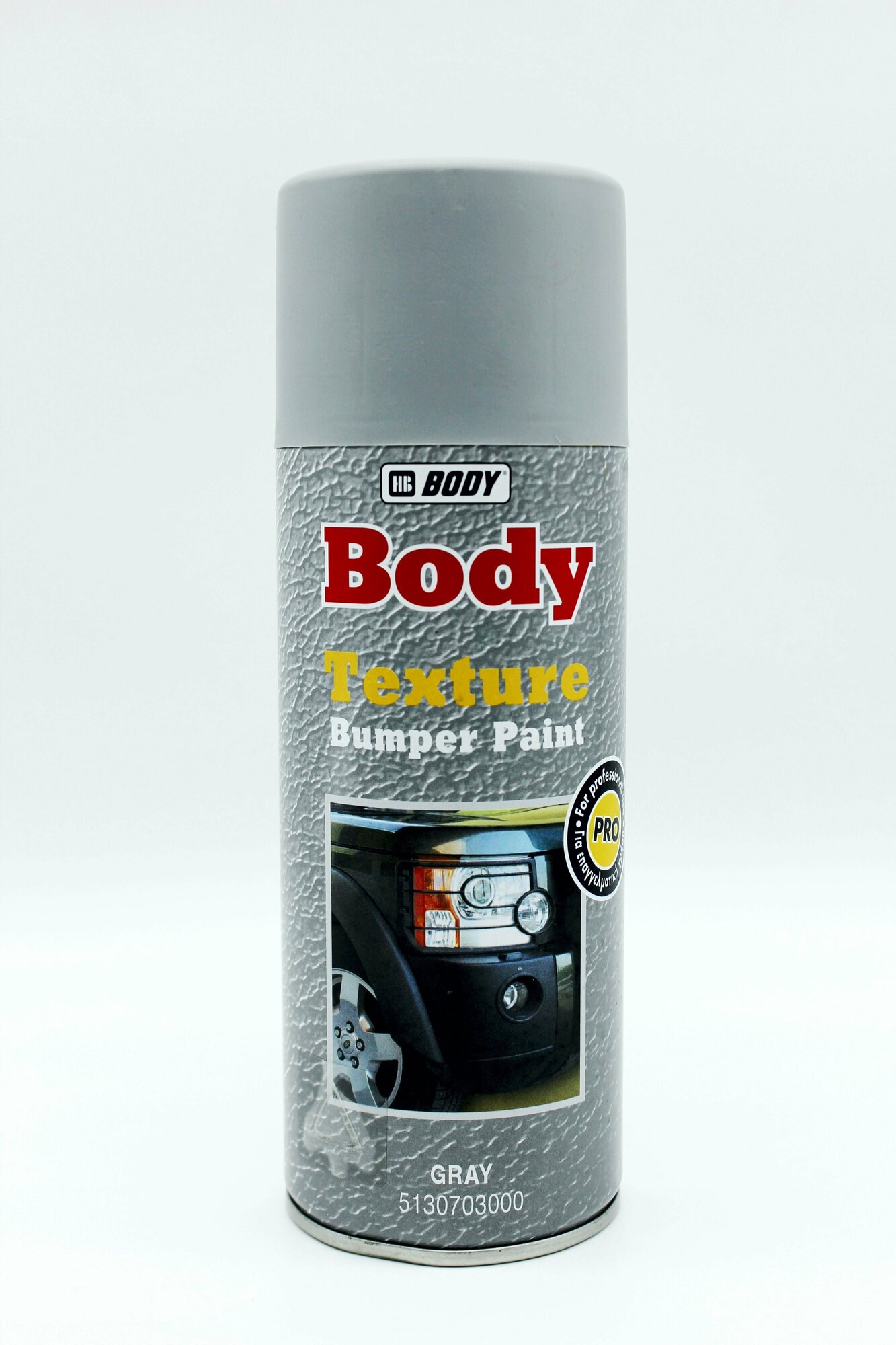 Аэрозольная краска Body для бампера текстурная серая 0,4 л
