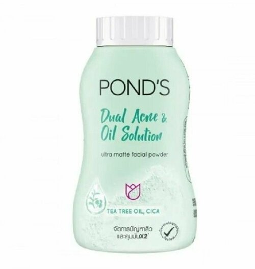 PONDS Минеральная полупрозрачная рассыпчатая пудра для жирной кожи склонной к акне, Dual Acne and Oil Solution 50 г