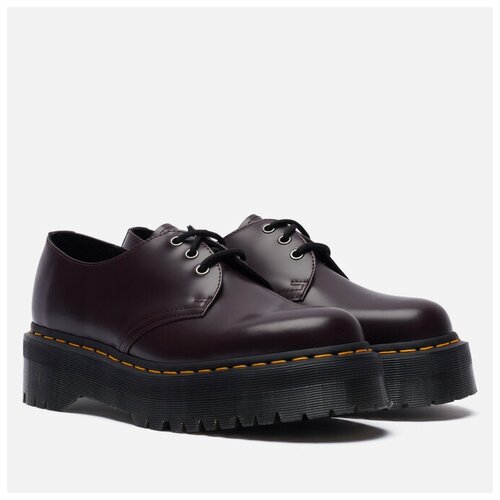 Ботинки Dr. Martens 1461 Smooth Leather Platform бордовый, Размер 37 EU