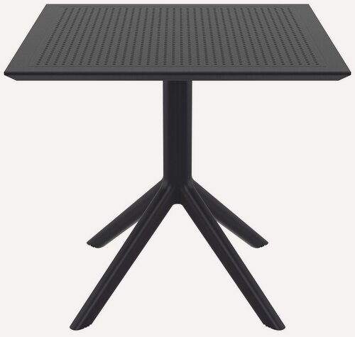 Изображение товара Обеденный стол пластиковый Siesta Contract Sky Table, садовый, 80х80 см, черный