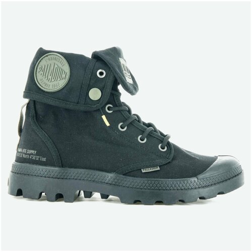 Ботинки мужские Palladium Pampa Baggy Supply 77964-008 текстильные с отворотом черные (45)