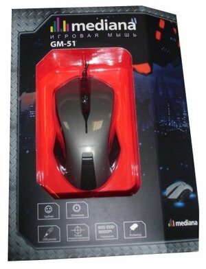 Мышь Mediana M-GM-51GR Black USB