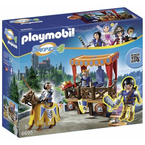 фото Набор с элементами конструктора playmobil super 4 6695 трибуна королевских земель
