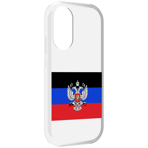 Чехол MyPads герб флаг ДНР-1 для Honor X7 задняя-панель-накладка-бампер