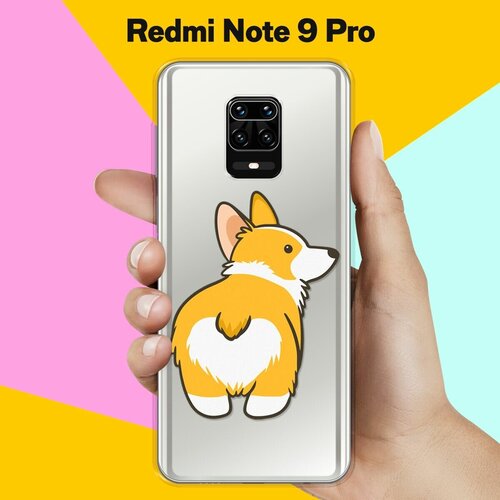 Силиконовый чехол Корги на Xiaomi Redmi Note 9 Pro силиконовый чехол корги узором на xiaomi redmi note 9 pro