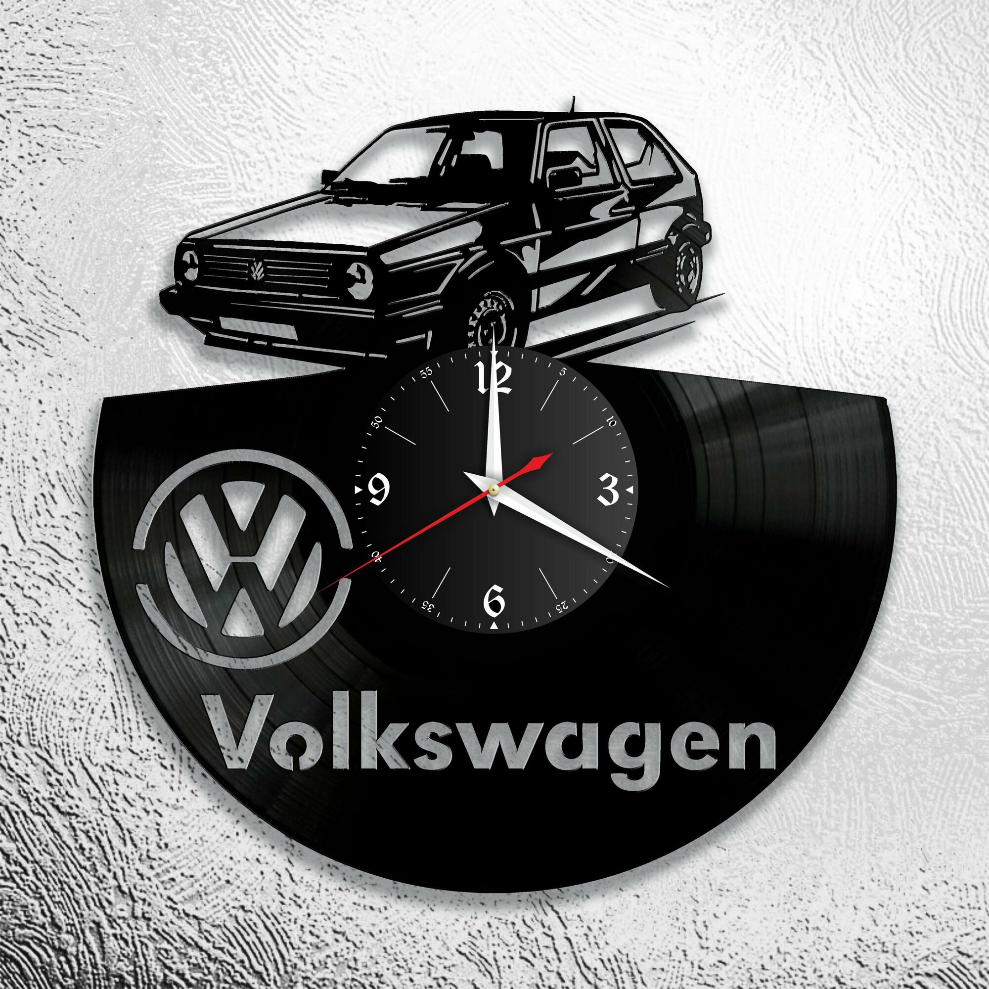 Настенные часы с изображением Volkswagen, Фольксваген