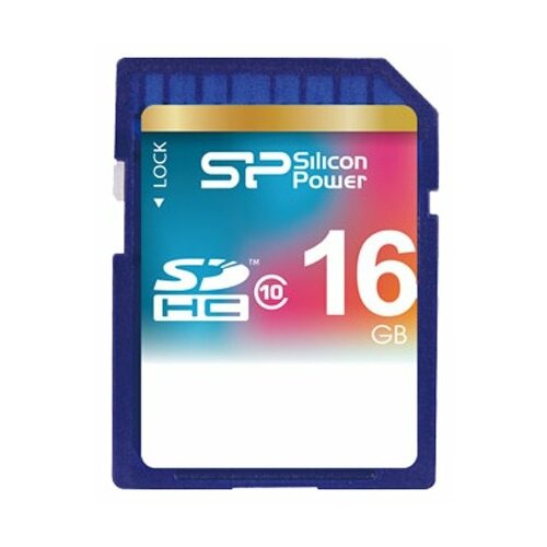 Память Secure Digital Card 16Gb Silicon Power SP016GbSDH010V10 .