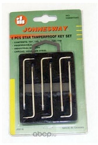 Набор Ключей Г-Образных Torx T4-T9 6пр Jonnesway H09mt06s Jonnesway арт. H09MT06S