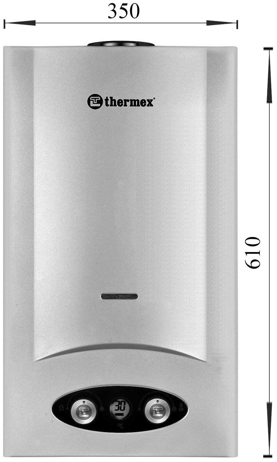 Проточный газовый водонагреватель Thermex G 20 D, pearl white - фотография № 3