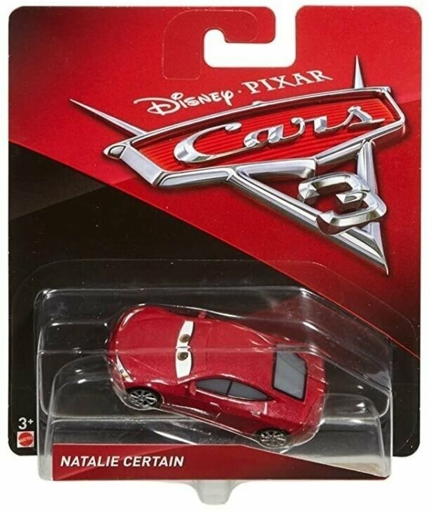 Машинка коллекционная DISNEY PIXAR Cars Mattel Герои мультфильмов Тачки NATALIE CERTAIN DXV29/DXV35