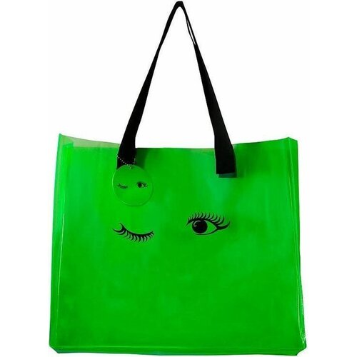 фото Сумка шоппер арт и дизайн повседневная, полиэстер, синтетический материал, зеленый