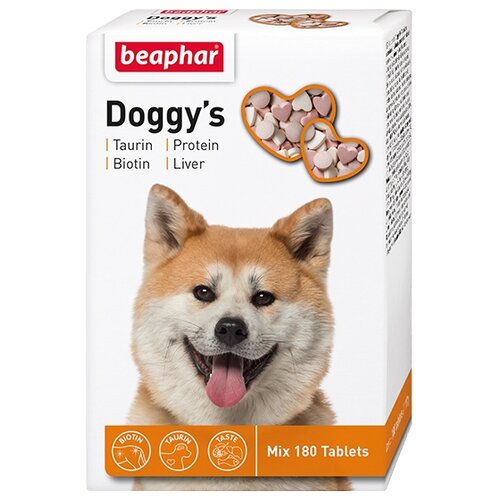 Кормовая добавка Beaphar Doggy's Mix , 180 таб. добавка в корм beaphar doggy s mix 180 таб х 1