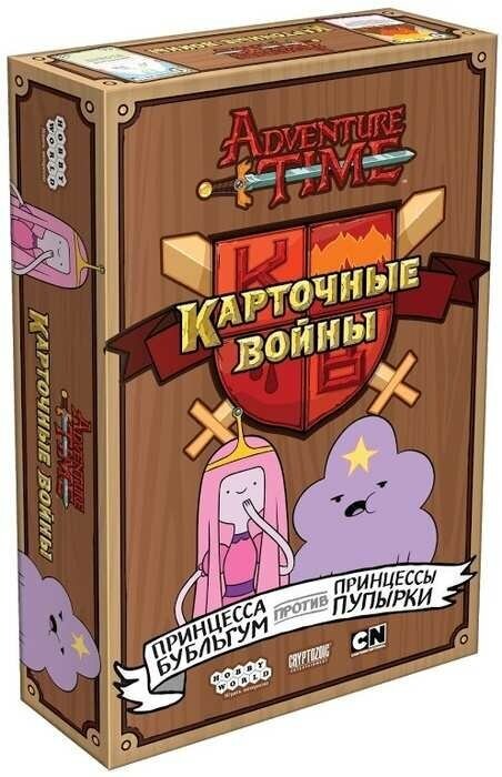 Настольная игра Время приключений. Карточные войны: Принцесса Бубыльгум против Принцессы Пупырки