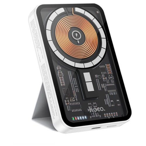 Аккумулятор внешний HOCO Q10A 10000mAh PD QC FCP AFC QI цвет белый 259000₽