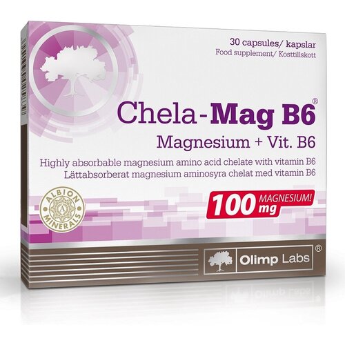 БАД OLIPM LADS Chela-Mag B6 биологически активная добавка к пище, 690 мг, №60