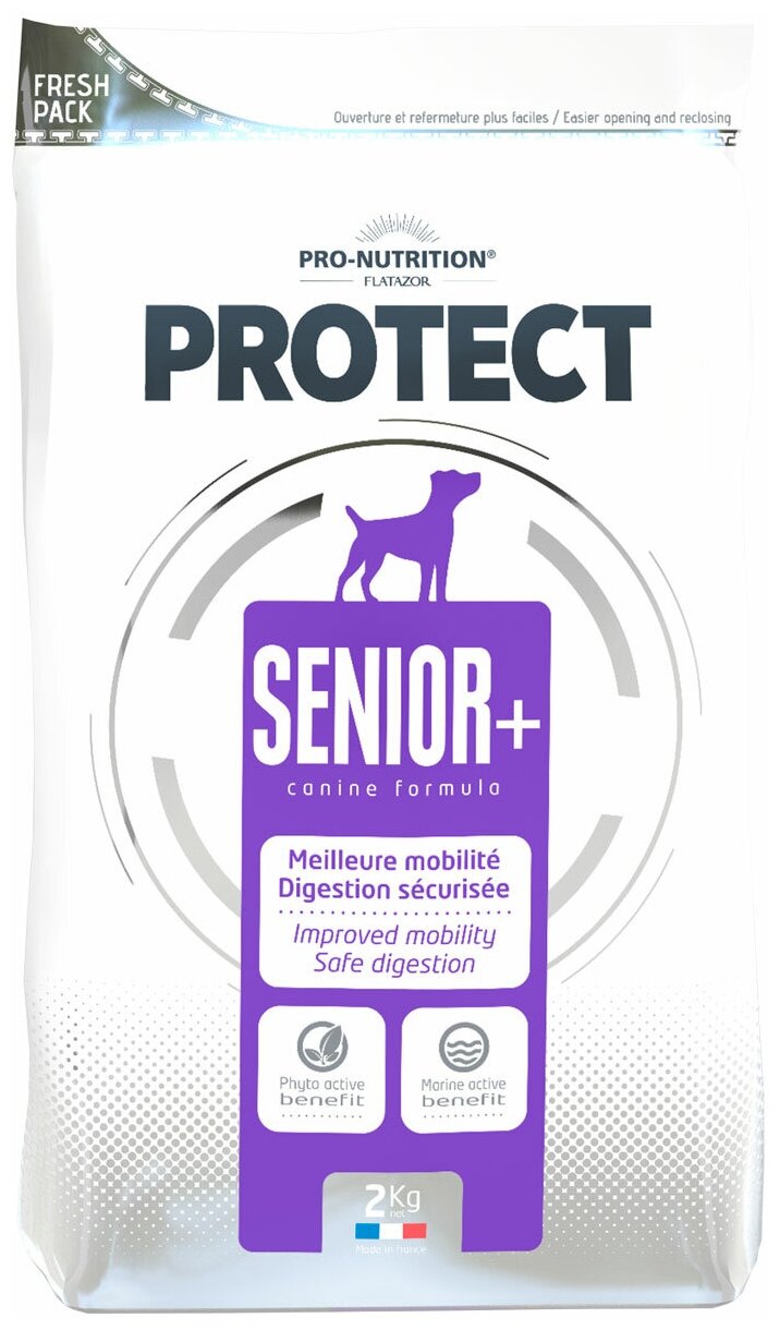 FLATAZOR PROTECT SENIOR + для пожилых собак всех пород (2 кг)