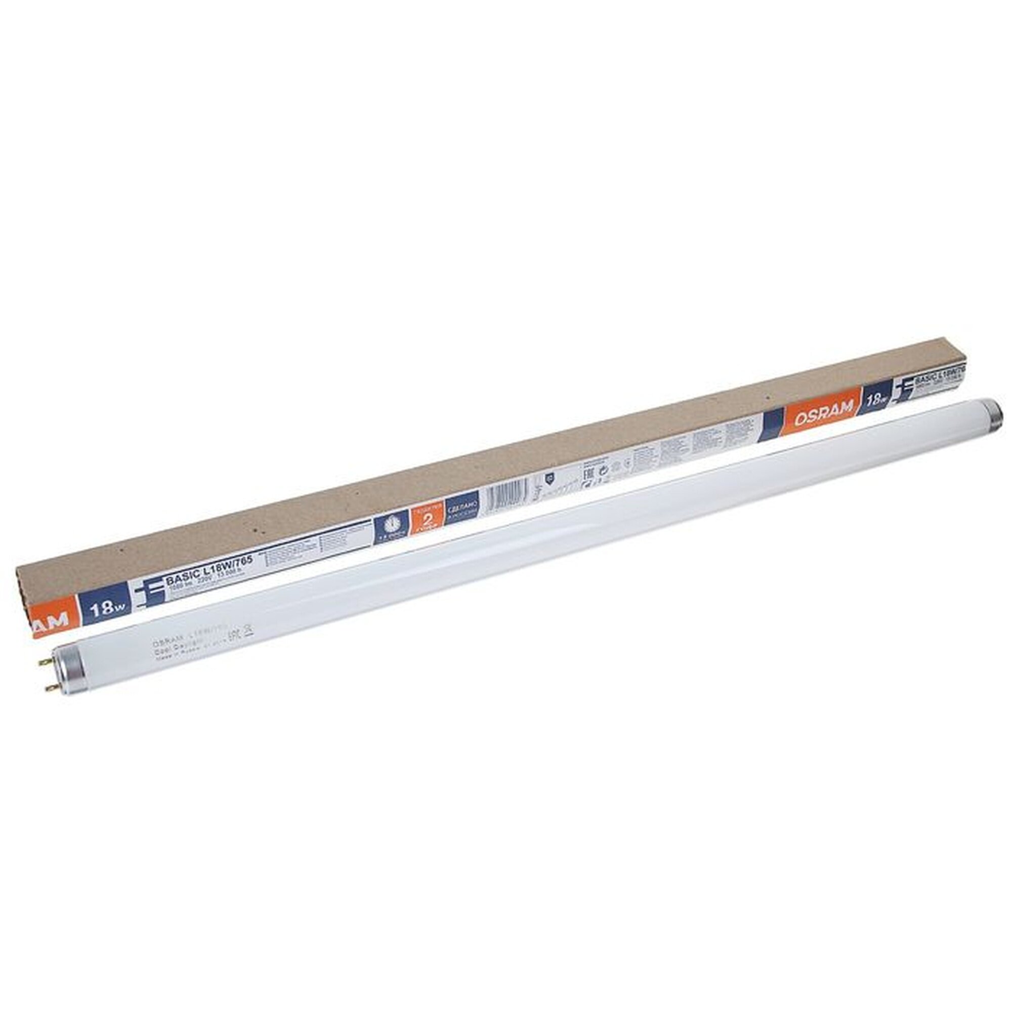 Лампа люминесцентная Osram L 18W/765 G13 18 Вт 6500 К 590 мм