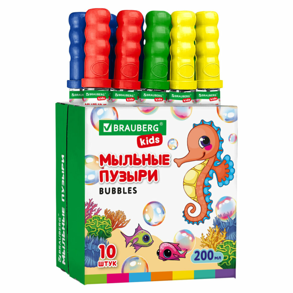 Мыльные пузыри 200 мл, "Волшебный меч", дисплей, BRAUBERG KIDS, 666205, 10 штук, 666205
