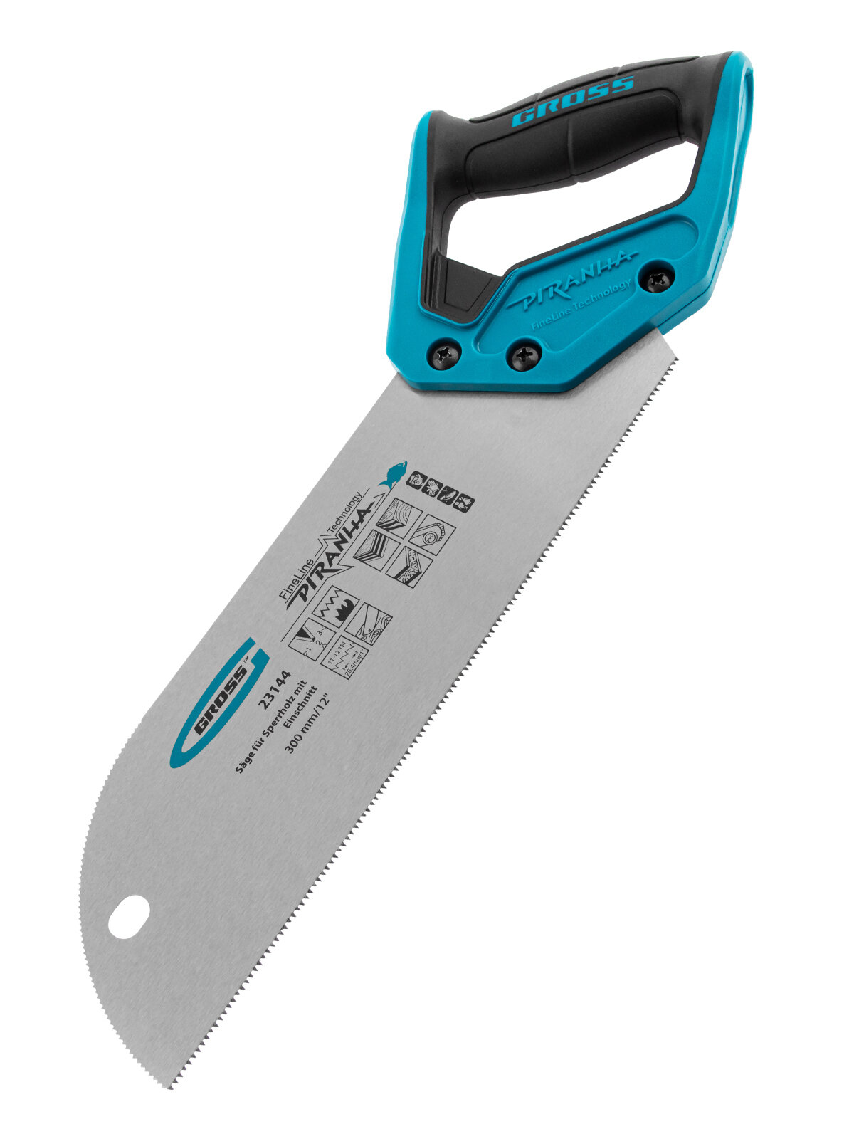 Пила для фанеры с запилом Gross PIRANHA 300 мм/12