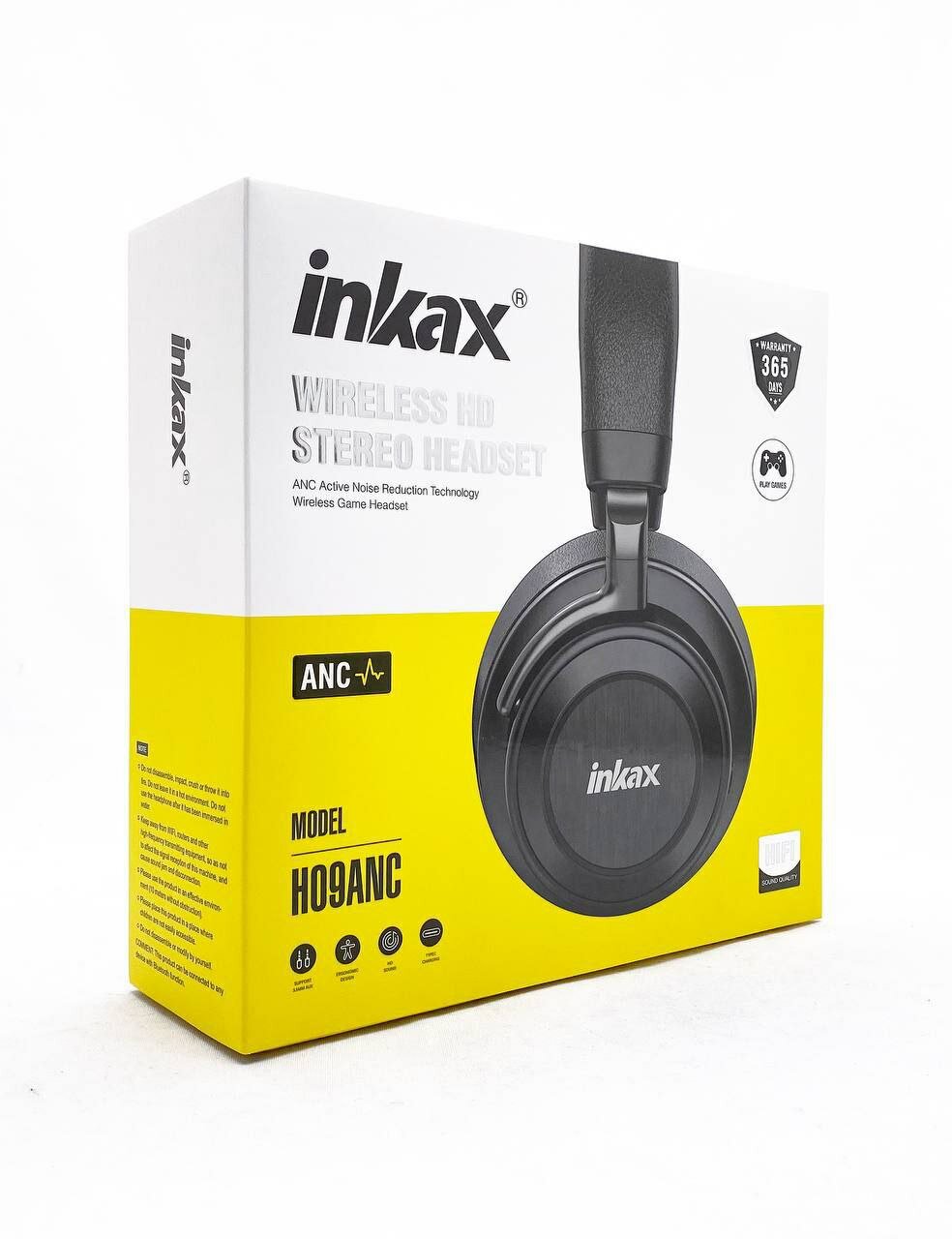 Наушники True Wireless INKAX H09, ANC, Bluetooth 5.0, черные