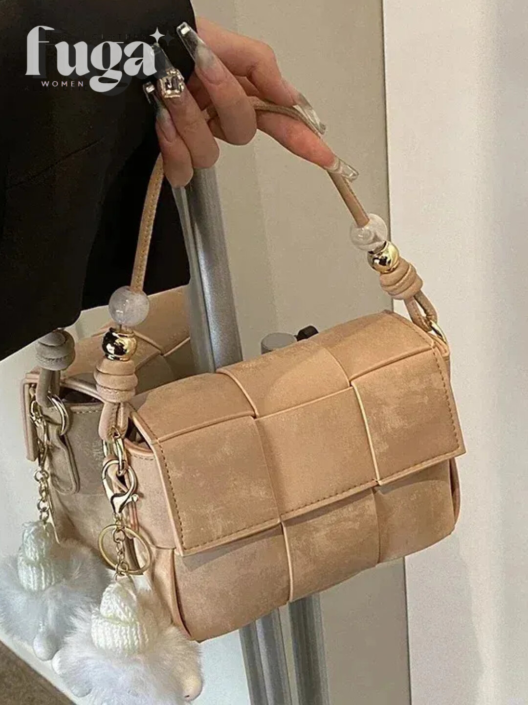 Сумка  FUGA Woven Mini, коричневый