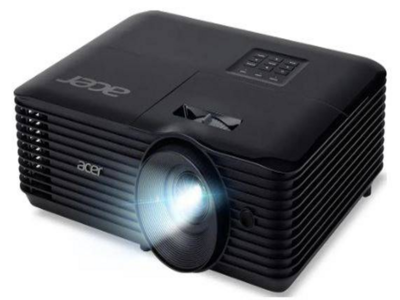 Проектор ACER X1328WHn (DLP, WXGA 1280x800, 5000Lm, 20000:1, +2нDMI, 1x3W speaker, 3D Ready, lamp 10000hrs, BLACK,2.8kg)
