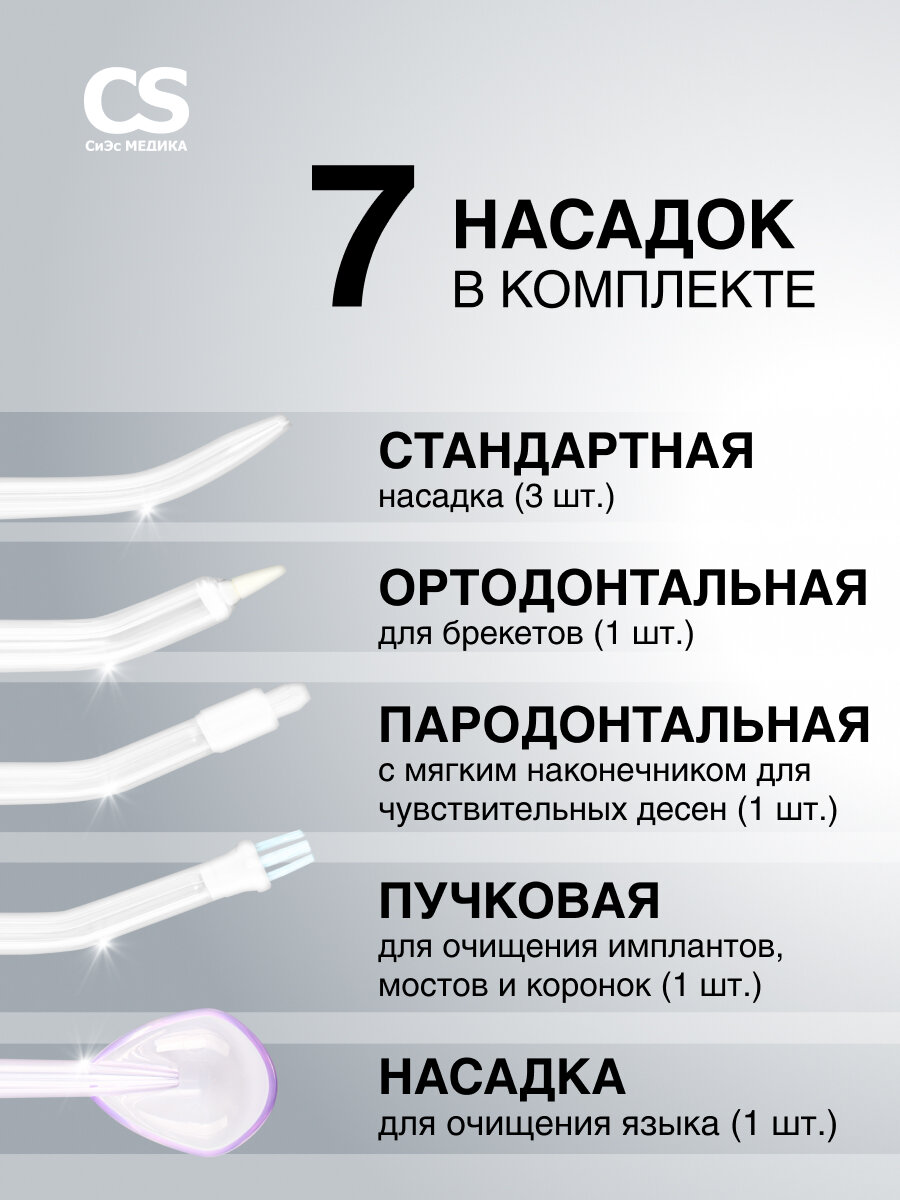 Ирригатор полости рта CS Medica AquaPulsar CS-4 IMPULSE White (белый) — фото 1