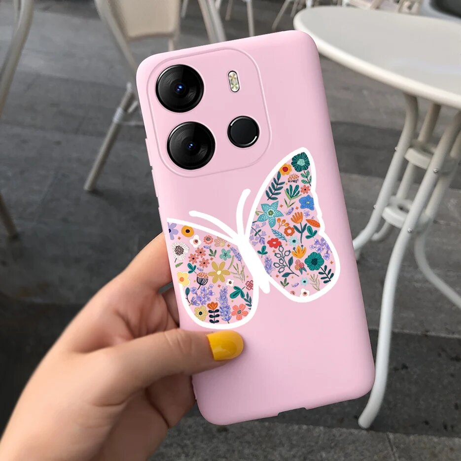 Чехол для Tecno Spark Go 2023 чехол милый медведь мультфильм обложка силиконовый мягкий ТПУ чехол для телефона для Tecno Spark GO 2023 задняя крышка 6,6 'Coque, Pink 1753, Tecno Spark Go 2023