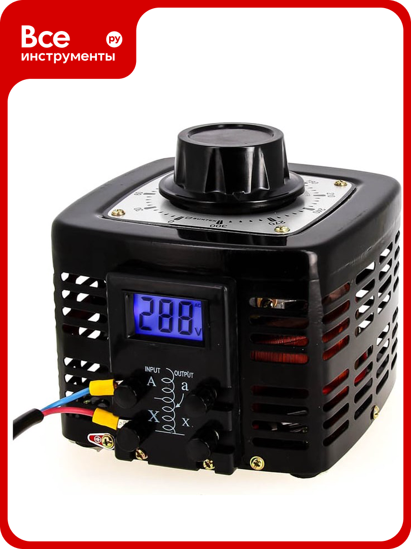 Лабораторный автотрансформатор SUNTEK 1000ВА диапазон 0-300 Вольт SK2.1_LTR1000