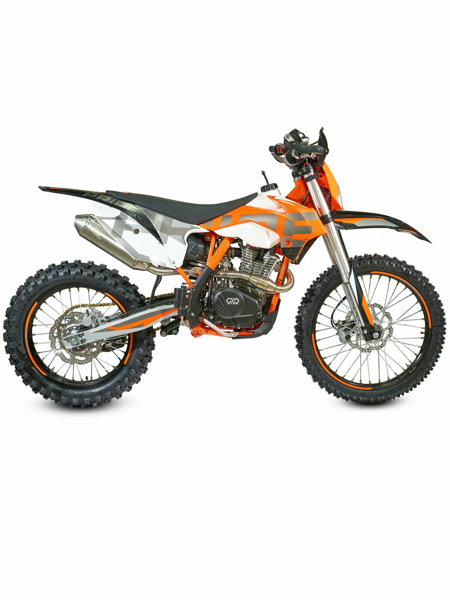 Мотоцикл эндуро кроссовый 250 см3, OXO PRIDE YB250, LONCIN YB250-R, 23 л. с, резина KENDA, подвеска с регулировками