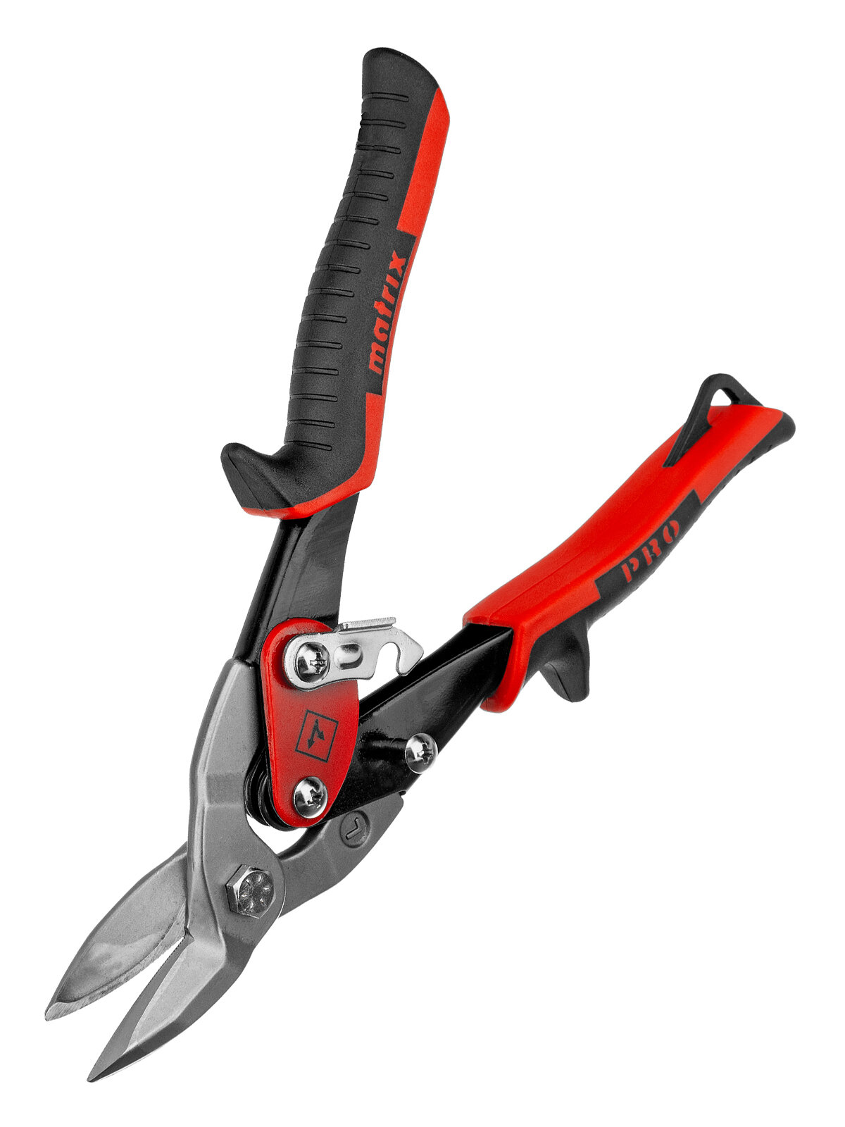 Ножницы по металлу Matrix 250 мм левый рез сталь CRMO двухкомпонентные рукоятки PRO 78326